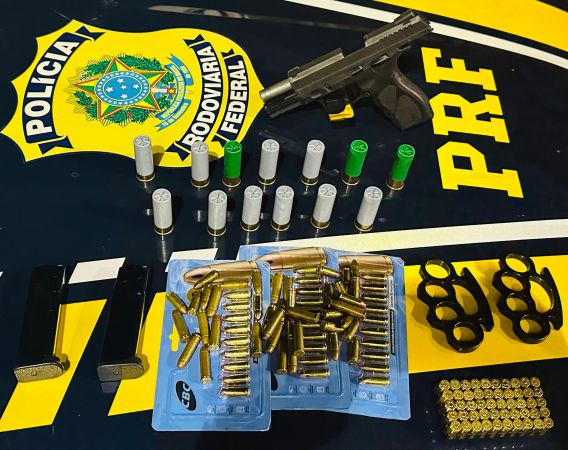 Homem é preso pela PRF em Caxias por porte ilegal de arma e tentativa de corrupção