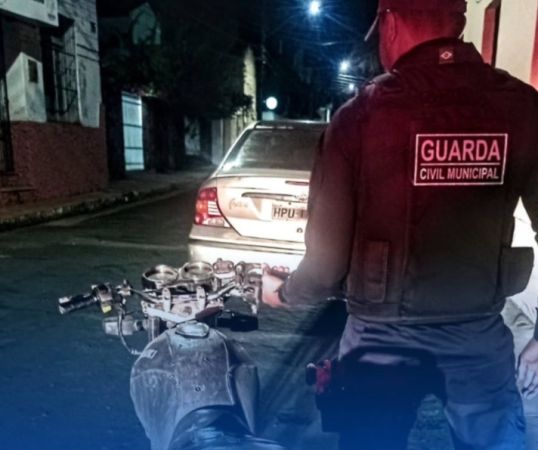 Guarda Municipal frustra tentativa de furto de motocicleta no centro de Caxias