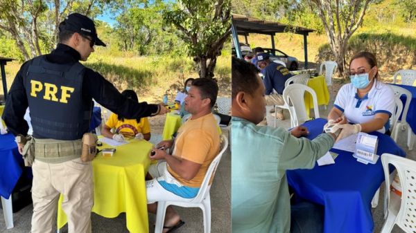 PRF realiza ação de saúde preventiva com foco na pressão arterial em Caxias