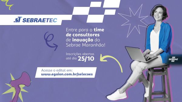 Sebrae abre inscrições para credenciamento de empresas prestadoras de serviços em inovação