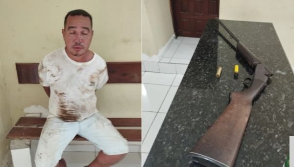Suspeito de matar comerciante com tiro de espingarda é preso em Caxias