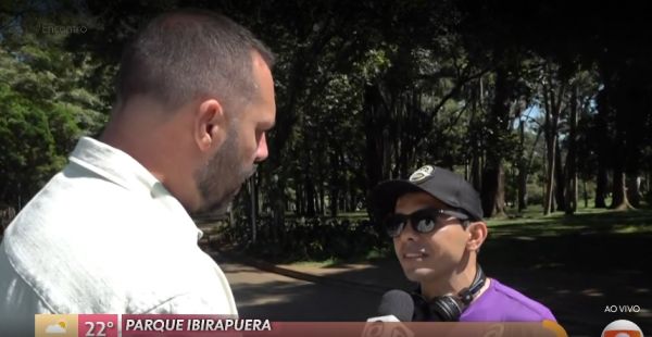 Caxiense fala sobre atividade física no primeiro dia do ano no programa Encontro da Globo