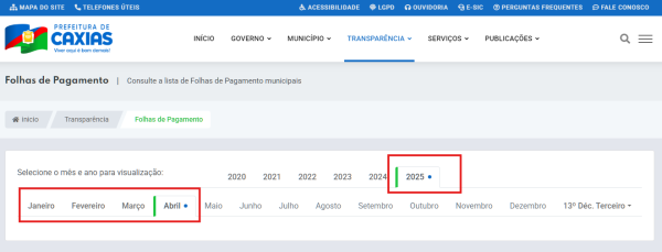 Prefeitura de Caxias remove informações de gastos públicos