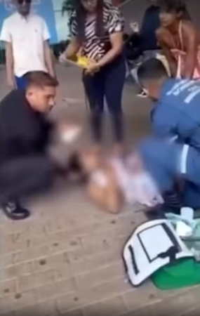 Jovem dá à luz na calçada de shopping com auxílio de bombeiro civil em Imperatriz