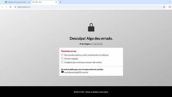Portal da Fazenda de Caxias segue fora do ar e causa prejuízos a empresários