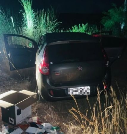 Carro tomado de assalto no bairro Caldeirões é localizado em estrada vicinal