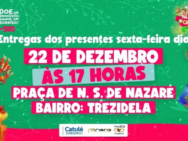 11ª Caravana do Bem leva diversão e brinquedos para crianças carentes de Caxias na sexta-feira (22)