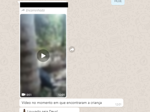 Vídeo que diz mostrar ‘momento em que encontram a criança’ não é em Caxias