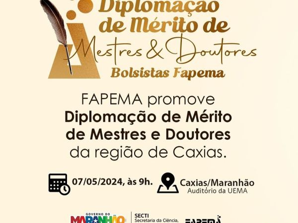 Governo homenageia mestres e doutores em diplomação em Caxias