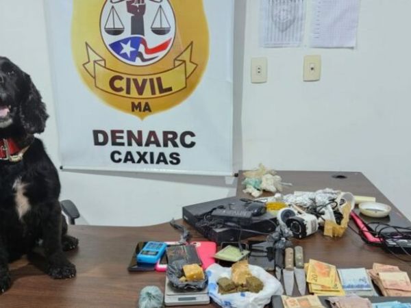 Caxias é alvo de operação da Polícia Civil de repressão ao tráfico de drogas; duas pessoas foram presas