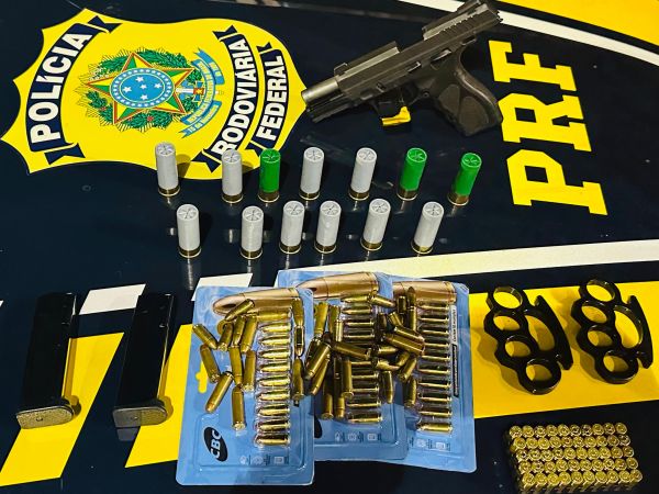 Homem é preso pela PRF em Caxias por porte ilegal de arma e tentativa de corrupção