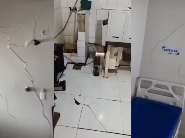 Hospital de Estreito é evacuado e interditado após rachaduras aparecerem na estrutura da unidade