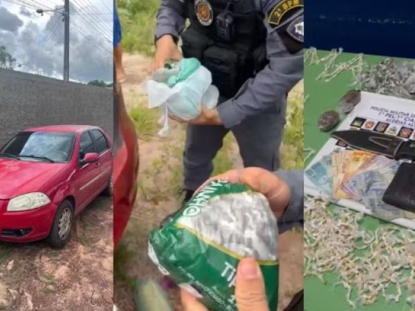 Condutor de carro-lotação é preso após ser flagrado transportando drogas na MA-349, zona rural de Caxias