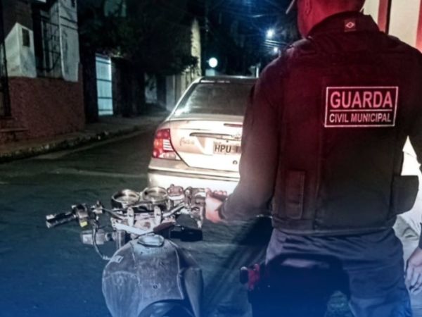 Guarda Municipal frustra tentativa de furto de motocicleta no centro de Caxias