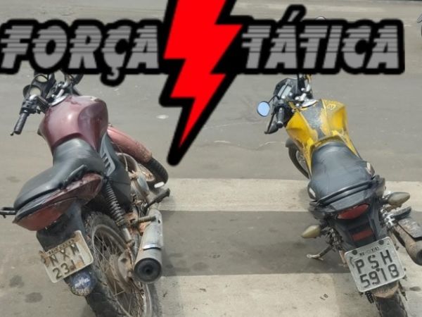 PM localiza duas motos roubadas no bairro Caldeirões