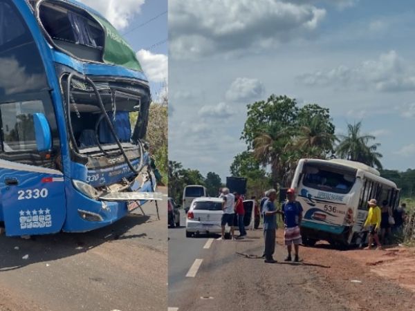 Engavetamento entre carreta, ônibus e microônibus deixa um morto na BR-316 entre Timon e Caxias