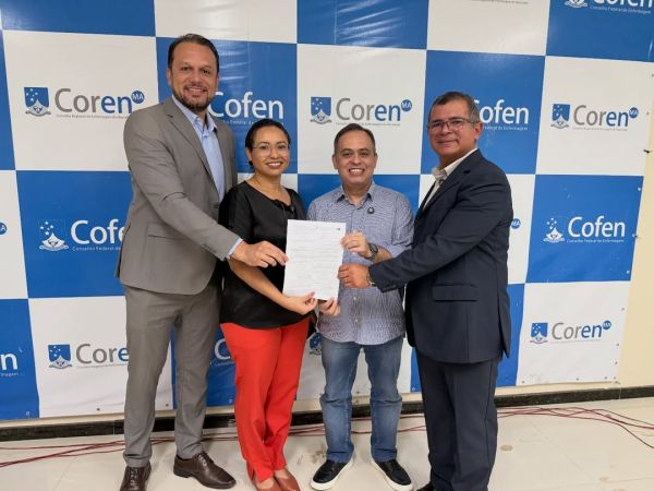 Autor da Lei do Primeiro Emprego para a Enfermagem, deputado Catulé Júnior celebra sanção ao lado do Coren-MA