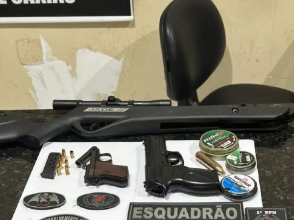 Homem é preso após efetuar disparo com arma de fogo no bairro Cangalheiro