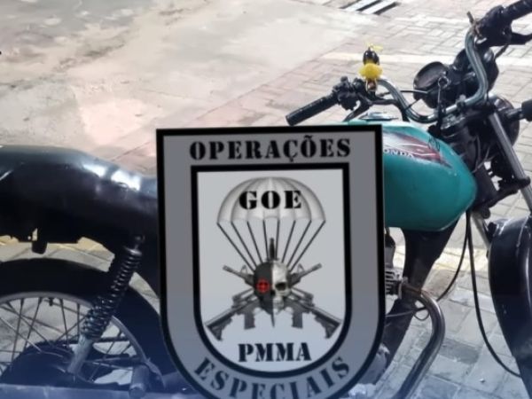 PM recupera motocicleta roubada no Centro